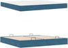 vidaXL Bettgestell mit Matratze mit Matratze 2 pcs Blau Samt 3399586 Bild 4