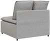 vidaXL Modulares Sofa Mittelmodul mit Kissen Wolkengrau 100 cm 4104426 Bild 5
