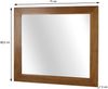 Teak-Wandspiegel HWC-M75, Badspiegel, Holzrahmen, hochwertiges B-Grade-Teak (Kernholz, 20-30 Jahre), 71x80cm Bild 3