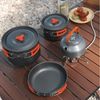 PFCTART Topf-Set Tragbares Camping-Kochset, 16-teiliges Kochgeschirr-Set, Aluminium (16-tlg), Kochtöpfe, Pfannen, Kessel Bild 3