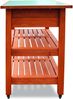HABAU Serviertisch aus Lärche, mit Rollen und 2 Schubladen, Braun, 107 x 56 x 85 cm Bild 4