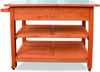 HABAU Serviertisch aus Lärche, mit Rollen und 2 Schubladen, Braun, 107 x 56 x 85 cm Bild 3