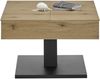 Couchtisch >ASHTON< aufklappbar, Eiche furniert / schwarz - 70x45x70 (BxHxT) Bild 5