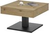 Couchtisch >ASHTON< aufklappbar, Eiche furniert / schwarz - 70x45x70 (BxHxT) Bild 4
