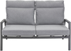 SONDRINO Living Sofa, 2-Sitzer, inkl. Sitzkissen hellgrau, Gestell: aluminium anthrazit Bild 2