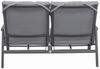 SONDRINO Living Sofa, 2-Sitzer, inkl. Sitzkissen hellgrau, Gestell: aluminium anthrazit Bild 5