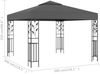 vidaXL Pavillon 3×3 m Anthrazit 47946 Bild 5