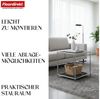 Floordirekt Standregal Concept Epure MK-012 Metallregal, B40 × T40 × H46 cm, diverse Farben, modular, Beistelltisch mit offenen Ablagen, verchromtes Metallgestell, zeitlos Bild 4