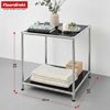 Floordirekt Standregal Concept Epure MK-012 Metallregal, B40 × T40 × H46 cm, diverse Farben, modular, Beistelltisch mit offenen Ablagen, verchromtes Metallgestell, zeitlos Bild 2