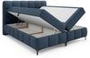 Boxspringbett Schlafzimmerbett SOPHIE 200x200cm Stoff Aragon Marineblau Bild 4