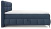 Boxspringbett Schlafzimmerbett SOPHIE 200x200cm Stoff Aragon Marineblau Bild 2