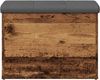 vidaXL Sitzbank mit Stauraum Altholz-Optik 62x42x45 cm Holzwerkstoff 857615 Bild 3