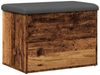 vidaXL Sitzbank mit Stauraum Altholz-Optik 62x42x45 cm Holzwerkstoff 857615 Bild 4