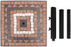 vidaXL Sonnenschirmständer Terrakotta und Weiß Quadratisch 12 kg 362226 Bild 5