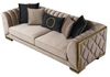 Villa Möbel Sofa Casablanca, 1 Stk. 3-Sitzer, Handmade Quality,strapazierfähiger,pflegeleichter Mikrofaserstoff Bild 4