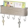 Schlüsselbrett Ablage Holz Schlüsselboard Briefablage Wandorganizer Box mDesign Bild 5
