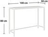 Konsolentisch Kronoby 100x30x80 cm Schwarz/Eicheoptik [en. casa] Bild 2