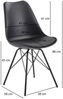 Wohnling Esszimmerstuhl 2er-Set WOHNLING, Kunstleder schwarz Bild 4