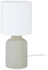 Eglo 97774 Tischleuchte BELLARIVA E14 1X40W Keramik grau, Textil weiß Ø15cm H:32cm mit Kabelschalter Bild 3