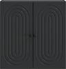 vidaXL Wandschrank Schwarz 59 x 31 x 60 cm Holzwerkstoff 898066 Bild 3