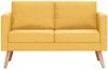 vidaXL 2-Sitzer-Sofa Stoff Gelb [281361] Bild 3