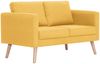 vidaXL 2-Sitzer-Sofa Stoff Gelb [281361] Bild 2