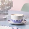 Villeroy & Boch Fleur Couleur Cappuccinotasse mit Untertasse 300 ml 6er Set - Bleu Bild 2