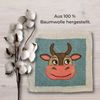 Bada Bing Handtuch Set Magisches Handtuch Kinder Zauberhandtuch Bauernhof Tiere Waschlappen, (6-St), 100% Baumwolle, Zauberhandtuch Bild 2