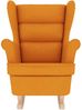 vidaXL Schaukelsessel Dunkelgelb 74x90x102 cm Stoff 4016928 Bild 4