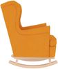 vidaXL Schaukelsessel Dunkelgelb 74x90x102 cm Stoff 4016928 Bild 5
