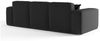 Sofa Designersofa CELES 3-Sitzer in Stoff Scala Schwarz Bild 5