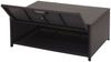 Poly-Rattan Garnitur HWC-J34, Balkon-/Garten-/Lounge-Set Sitzgruppe Sofa, Staufach ~ schwarz, Kissen dunkelgrau Bild 3
