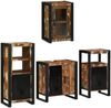 vidaXL Badezimmermöbel-Set mit Regal 4 pcs Mehrfarbig Massives Altholz 3305695 Bild 3