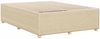 vidaXL Bettgestell ohne Matratze Creme 140x190 cm Stoff 3284940 Bild 4