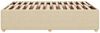 vidaXL Bettgestell ohne Matratze Creme 140x190 cm Stoff 3284940 Bild 5