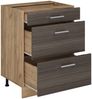 Küchenunterschrank R-Line Edelgrau 60 cm mit Schubladen, ohne Arbeitsplatte Vicco Bild 4
