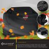 KESSER® Premium BBQ Grillabdeckung Gasgrill Grillhaube Abdeckung Wetterfest - für Weber, Brinkmann, Char Broil Grill Abdeckhaube Schutzhülle | 600D Oxford- Gewebe Reißfest Schwarz, 183 x 66 x 137 cm (BxTxH) Bild 5