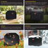 KESSER® Premium BBQ Grillabdeckung Gasgrill Grillhaube Abdeckung Wetterfest - für Weber, Brinkmann, Char Broil Grill Abdeckhaube Schutzhülle | 600D Oxford- Gewebe Reißfest Schwarz, 183 x 66 x 137 cm (BxTxH) Bild 3