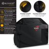 KESSER® Premium BBQ Grillabdeckung Gasgrill Grillhaube Abdeckung Wetterfest - für Weber, Brinkmann, Char Broil Grill Abdeckhaube Schutzhülle | 600D Oxford- Gewebe Reißfest Schwarz, 183 x 66 x 137 cm (BxTxH) Bild 2