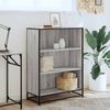 vidaXL Bücherregal Grau Sonoma 80,5x35x107,5 cm Holzwerkstoff 849122 Bild 3