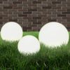 vidaXL 6 Stk. LED-Gartenleuchten-Set Kugelförmig 20/30/40 cm PMMA 277146 Bild 2