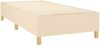 vidaXL Boxspringbett mit Matratze Stoff Creme 90x190 cm Bild 4