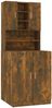 vidaXL Waschmaschinenschrank Räuchereiche Holzwerkstoff 3120182 Bild 2