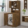 vidaXL Waschmaschinenschrank Räuchereiche Holzwerkstoff 3120182 Bild 3