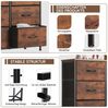 Refined Living Kommode Schubkastenkommode mit 2/4/5 /7/8/9 Schubladen stabilem Stahlrahmen (Sideboards mit Holzplatte und leicht zu ziehendem Griff für Schränke, wasserdicht Geeignet für Wohnzimmer, Kinderzimmer, Flur, Schlafzimmer), Große Kapazität, A... Bild 2