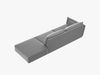 Micadoni Sofa Kaelle 4-Sitzer Rechts Samt Bluvel Grau Bild 3