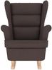 vidaXL Schaukelsessel Dunkelbraun 74x90x102 cm Stoff 4016923 Bild 4