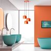 Kronleuchter, 'Yozgat', 114 x 45 x 45, Orange Bild 3