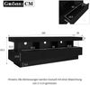 TV-Schrank 160x38x50,5 cm in Schwarz Hochglanz mit 3 Glasablagen, LED und Bluetooth-Steuerung Bild 4