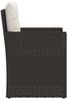 vidaXL Gartensessel mit Kissen Schwarz Poly Rattan 362322 Bild 5
